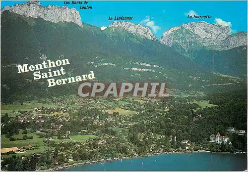 Cartes postales moderne Menthon Saint Bernard (Haute Savoie) Au Bord du Lac d'Annecy