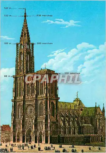 Cartes postales moderne Strasbourg (Alsace) La Cathedrale (XIIIe S)