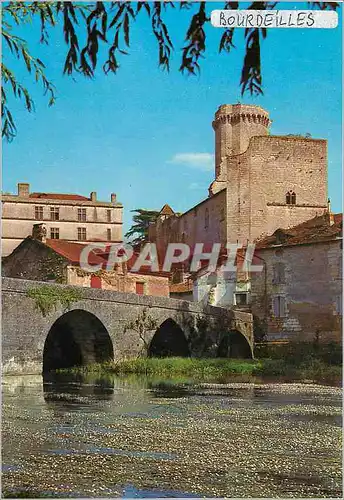 Cartes postales moderne Bourdeilles (Dordogne) Le Chateau Partie feodale (12 14 Siecle) et Partie Renaissance vues de la
