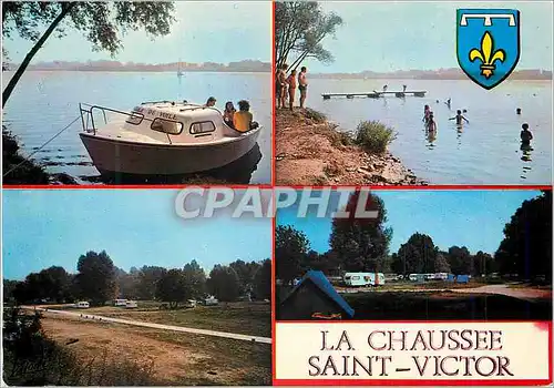 Cartes postales moderne La Chaussee Saint Victor (Loir et Cher) La Loire La Plage et Le Camping