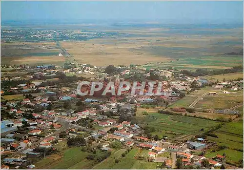 Moderne Karte Grues (Vendee) La France Vue du Ciel vue d'ensemble