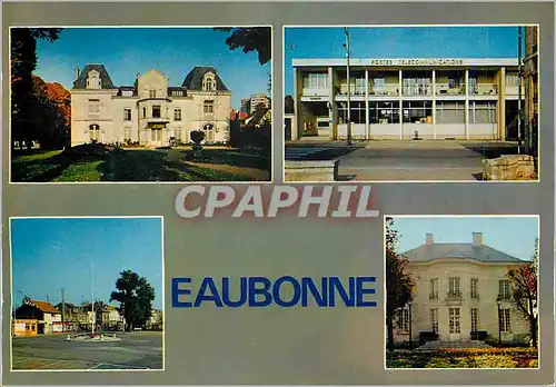 Cartes postales moderne Eaubonne La Poste Le Rond Point La Bibliotheque Le Dispensaire