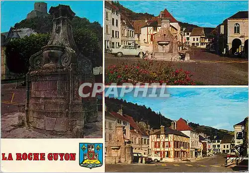 Cartes postales moderne La Roche Guyon La Fontaine et la Place