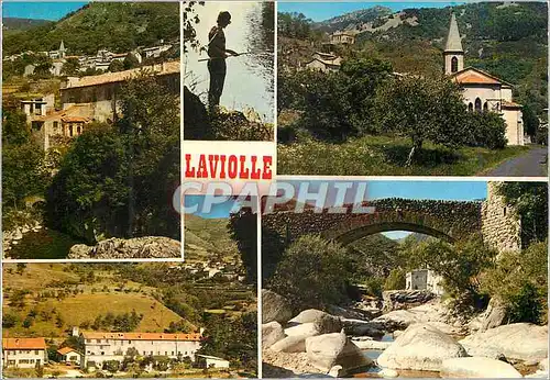 Cartes postales moderne Laviolle (Ardeche) altitude 670 m Peche