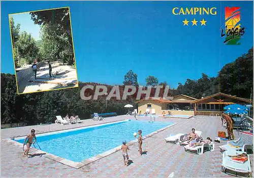 Moderne Karte Eclassan Ardeche Camping l'Osis Le Petit Chalet