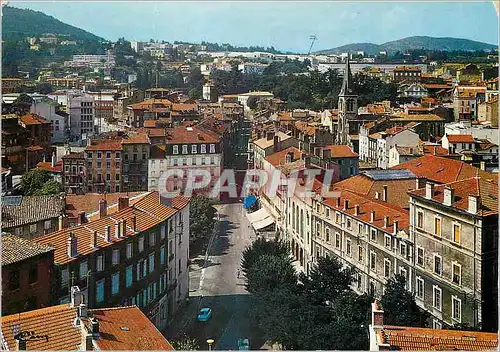 Cartes postales moderne Annonay (Ardeche) Alt 353 m Centre Ville rue Sadi Carnot et l'Eglise St Francois