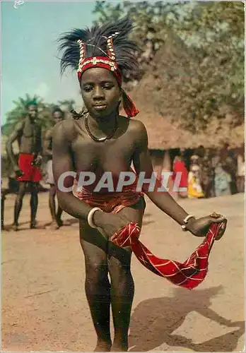 Moderne Karte Afrique en Couleurs La Danseuse au Mouchoir Senegal
