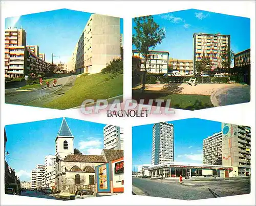 Moderne Karte Bagnolet Images de France aspects de la Ville