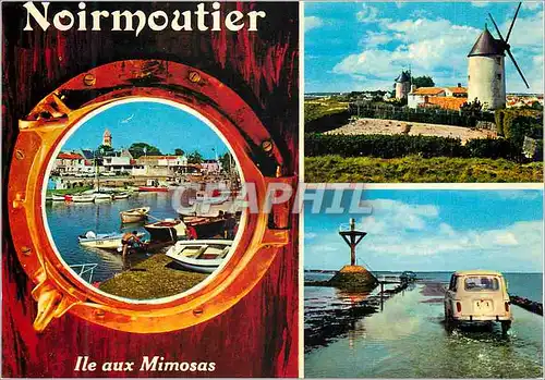 Cartes postales moderne Ile de Noirmoutier La Vendee Touristique le Port Les Moulins Le Passage du Gois