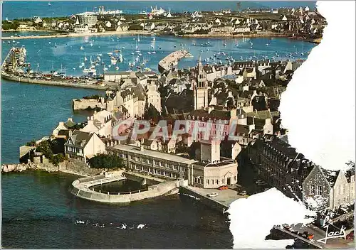 Cartes postales moderne Roscoff Couleurs de Bretagne Le Port et l'Institut Biologique (Cliche Mopy)