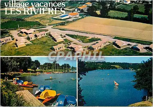 Cartes postales moderne Mache (Vendee) Village de Vacances Les Rivieres La Piscine Le Lac