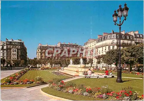 Moderne Karte Levallois (Hauts de Seine) Les Jardins de l'Hotel de Ville