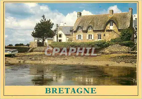 Cartes postales moderne Couleurs de Bretagne Demeure en Pierre les Pieds dans l'eau
