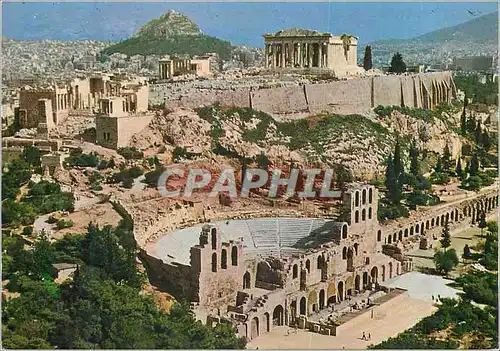 Cartes postales moderne Athenes L'Acropole vue d'Avion