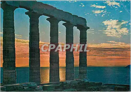 Moderne Karte Athenes Cap Sounion Temple de Poseidon
