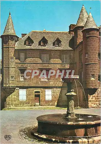 Cartes postales moderne Salers L'Auvergne Pittoresque La Fontaine et Vieilles Maisons de la Grand Place
