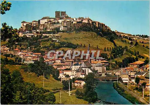 Moderne Karte Saint Flour (Cantal) Vue Generale