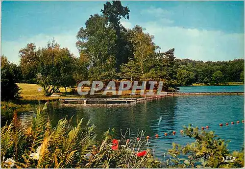 Moderne Karte Le Limousin Touristique Le Lac au Miroir d'Argent Plein de Fraicheur et de Silence