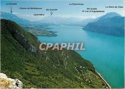 Cartes postales moderne Lac du Bourget (Savoie) Images de Chez nous Belvedere de la Chambotte (842 m)