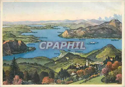 Cartes postales moderne Lago Maggiore Vedutta Verso Arona dal Pian Quagge (Premeno)