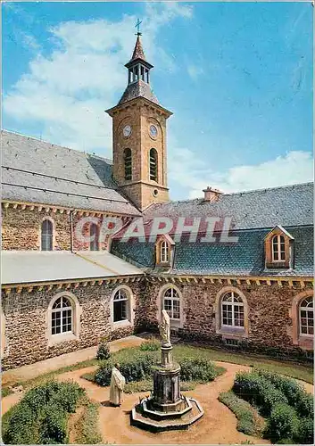Cartes postales moderne La Bastide Lozere Trappe Notre Dame des Neiges Le cloitre et Le Clocher de l'Eglise abbatiale
