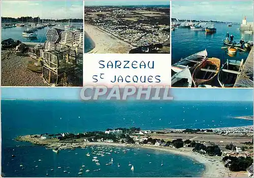 Moderne Karte Sarzeau La Bretagne en Couleurs La Pointe Saint Jacques