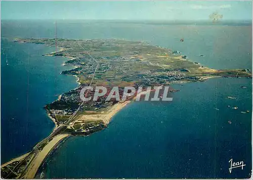 Moderne Karte Quiberon La Bretagne Vue Generale de la Presqu'ile