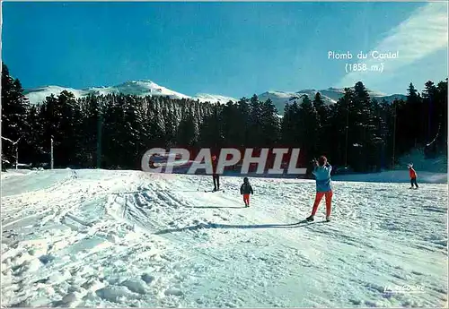 Cartes postales moderne Super Lioran (Cantal) Station de Sports d'Hiver Ski Plomb du Cantal
