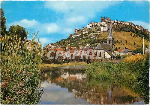 Cartes postales moderne Saint Flour (Cantal) Vue Generale prise des Bords de l'Ander Ville haute 881 m Ville basse 781 m