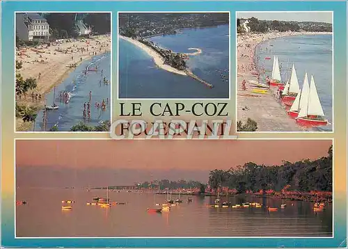 Cartes postales moderne Le Cap Coz Fouesnant (Finistere) La Bretagne en Couleur Fouenn La Plage et la Pointe du Cap Coz