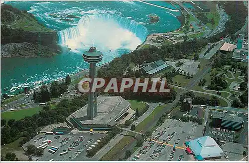 Moderne Karte Niagara Falls Ontario The Skylon and the Horseshoe Falls