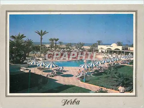 Cartes postales moderne Jerba Piscine de l'Hotel Abou Nawas