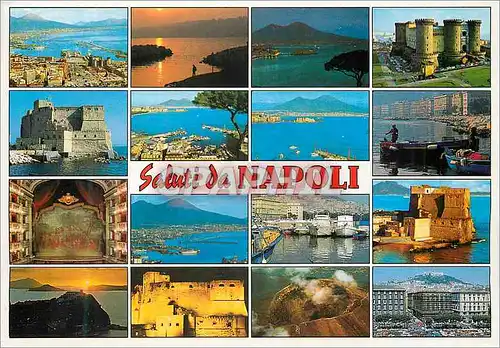 Cartes postales moderne Saluti da Napoli Il Grasole Souvenir Via Argine