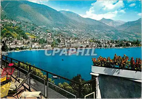 Moderne Karte Locarno Lago Maggiore Apercu Panoramique Bateau