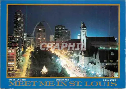 Cartes postales moderne Downtown St Louis MO Union Station & Market Street