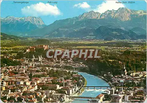 Cartes postales moderne Salzburg die Festspielstadt mit Salzach