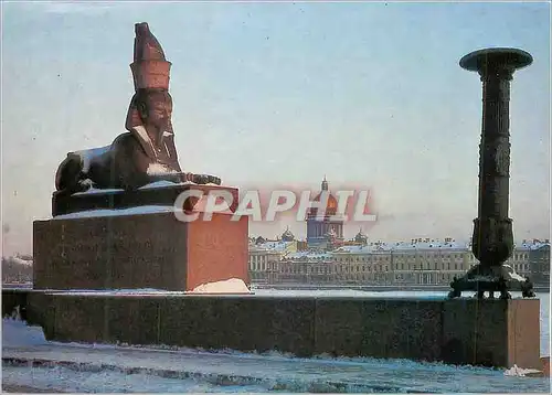 Cartes postales moderne Leningrad The University Embankment Landing Stage in front of the Academy of Arts
