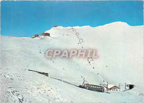 Cartes postales moderne Montreux (alt 2045 m) Grand Hotel des Rochers de Naye et les Champs de Ski Train Funiculaire