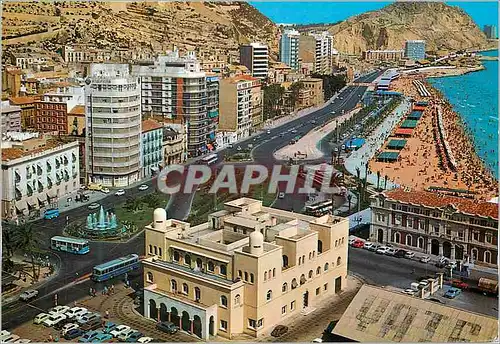 Moderne Karte Alicante Vue aerienne