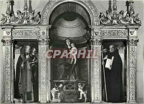 Cartes postales moderne Venezia Basilica di S M Gloriosa dei Frari La Vergine Col Bambine e Santi (G Bellini)