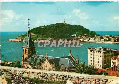 Cartes postales moderne San Sebastian vue du Chateau