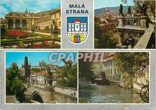 Moderne Karte Prague Mala Strana