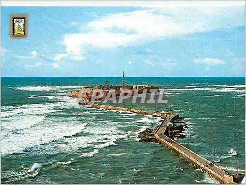 Cartes postales moderne Cadiz La Caleta Chateau San Sebastian