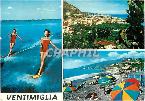 Cartes postales moderne Spiaggia Panorama de Ponente Ski nautique