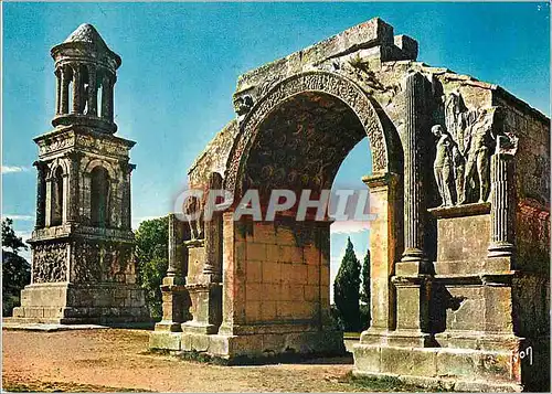 Cartes postales moderne Saint Remy (Bouches du Rhone) La Provence Couleurs et Lumiere de France Plateau des Antiques Arc