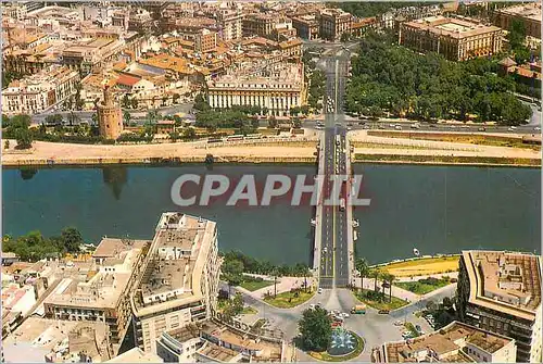 Moderne Karte Sevilla Vue aerienne