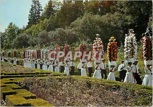 Moderne Karte Tomar (Portugal) Fete des Tobuleiros Folklore