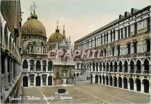 Moderne Karte Venice Ducal Palace Inside View