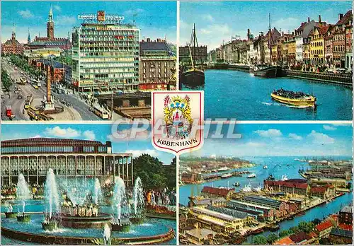 Cartes postales moderne Kobenhavn Bateaux Tramway