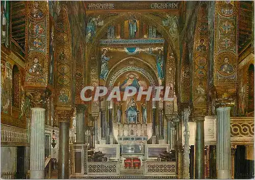 Moderne Karte Palermo Chapelle Palatine XII Siecle Interieur